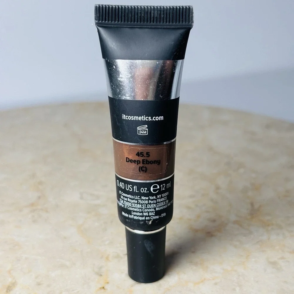 New! it Cosmetics BYE‎ BYE UNDER EYE WATERPROOF CONCEALER 45.5 DEEP EBONY(C)